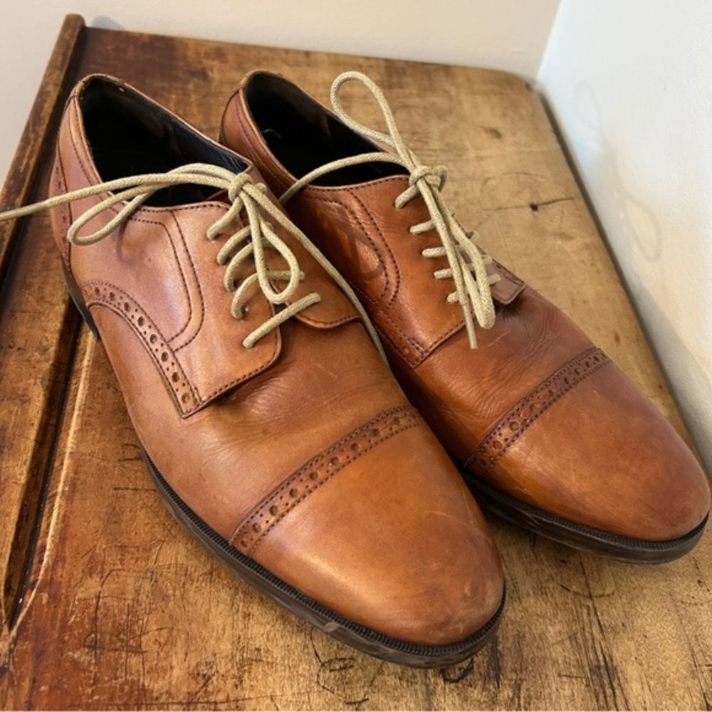 Cole Haan men's sz 7.5 derby oxford dress shoes preworn